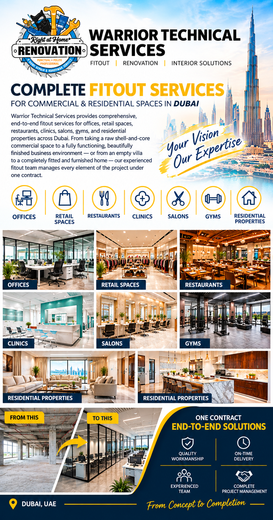 Fitout Services in dubai